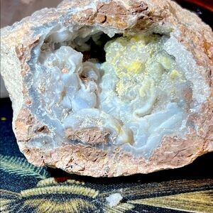 Chalcedony druzy geode